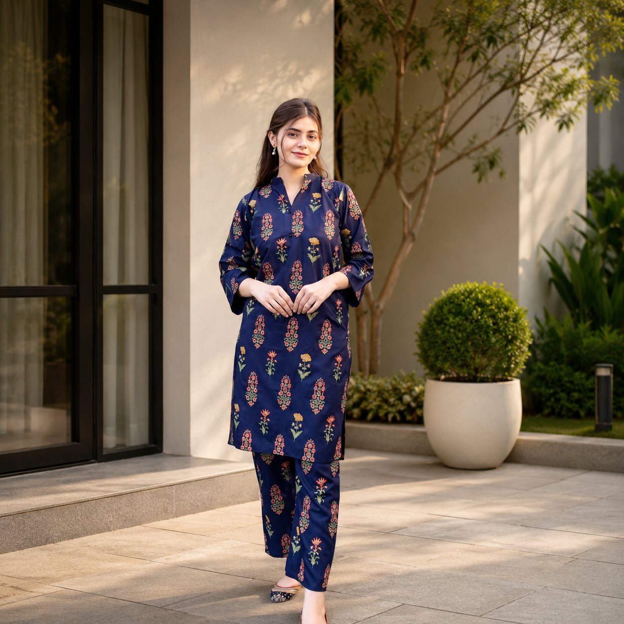 Summer Linen Lawn suit